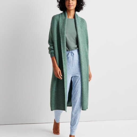 #172 State of Day Women's Knit Long-Sleeve Duster Robe - Picture 4 of 4